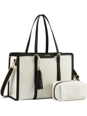 Stylish Waterproof Laptop Tote Bag for Women | Large Canvas Work & Teacher Bag